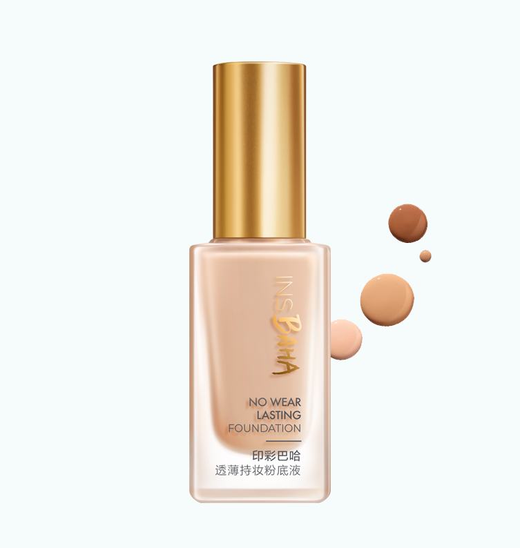9001cc 以诚为本印彩巴哈透薄持妆粉底液-柔雾型/柔润型