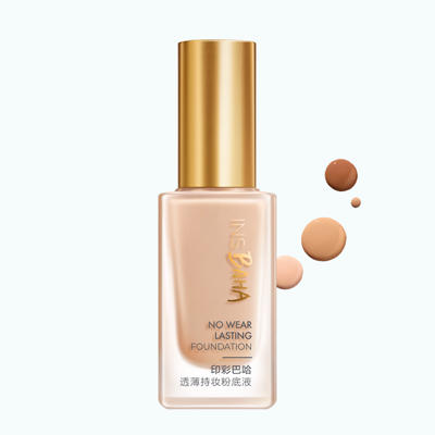 9001cc 以诚为本印彩巴哈透薄持妆粉底液-柔雾型/柔润型